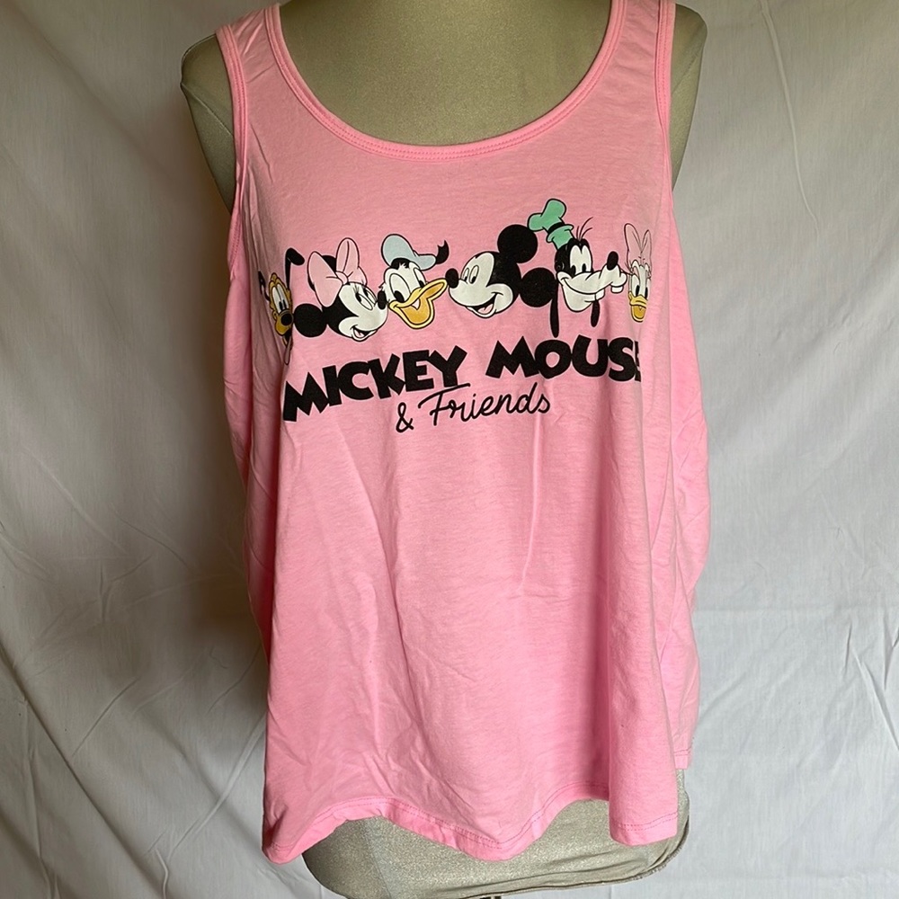 Pink Mickey Mouse and Friends tank top